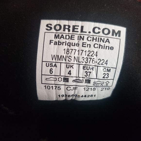 Sorel 'Lexie' Wedge Boot in Tan & Gray - size 6 Women's - Picture 13 of 13